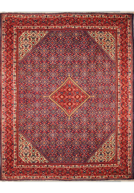 10 x 12 Persian Mahal Rug Diamond Shape Medallion
