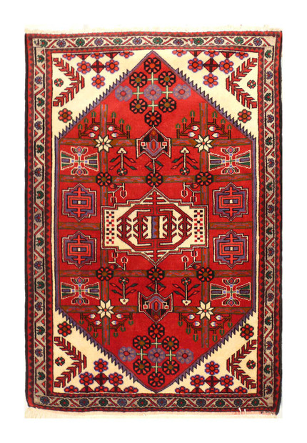 3'5 x 4'8 Geometric Persian Shahsavan Rug