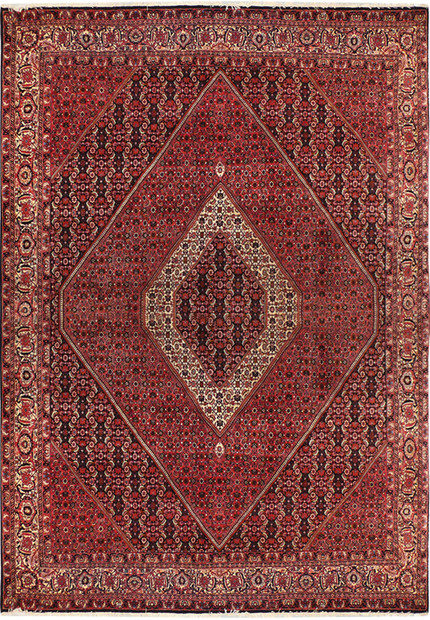 8'2 x 11'5 Persian Bijar Iron Rug