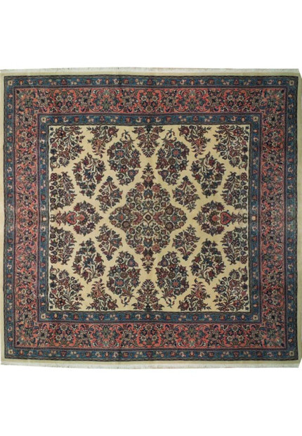 8 x 8 Persian Sarough Square Rug