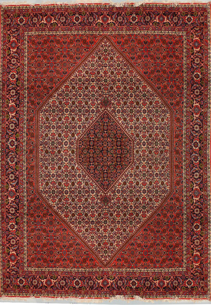 7 x 10 Persian Bijar Rug Mahi/Fish Design
