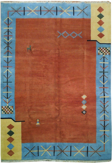 10 x 14 Modern Nomadic Gabbeh Rug