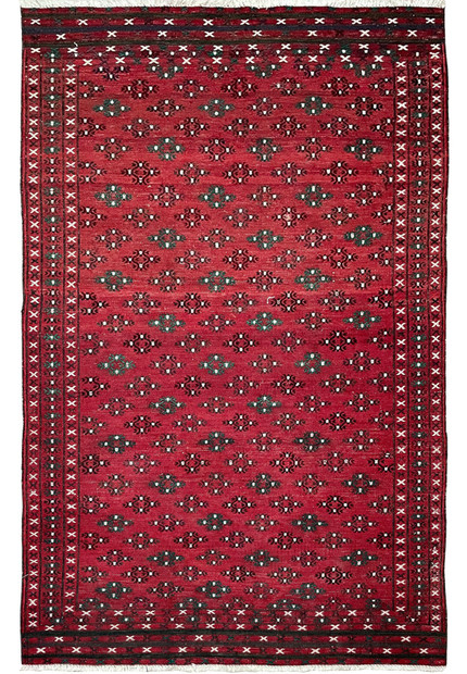 3'7" x 6'3" Caucasian Tribal Kelim Rug