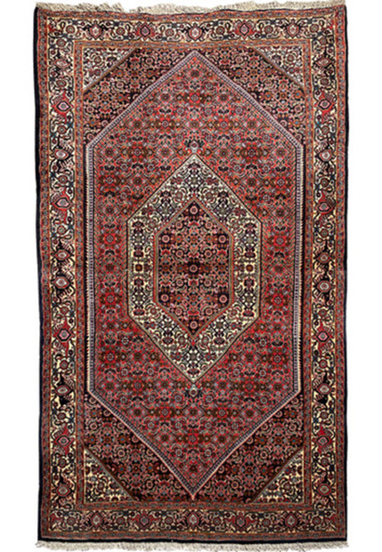 3'7 x 6 Persian Bijar Rug 1