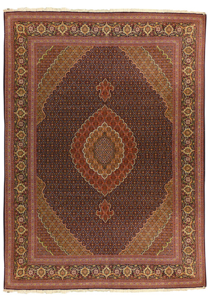 6'8 x 9'7 Tabriz Mahi 50 Raj Persian Rug with intricate design