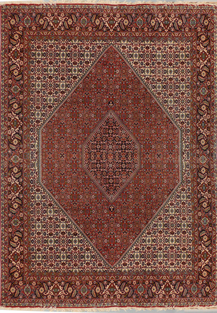 Persian Bijar Rug 6'7" x 9'6" Mahi Design