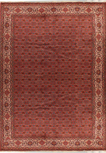 6'7" x 9'8" Persian Bijar Rug All Over Design