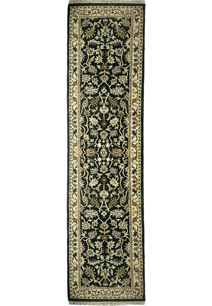 2'6 x 10 Oriental Agra Runner Rug
