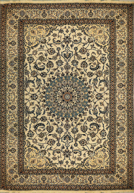 8 x 11'4" Persian Nain Rug 1