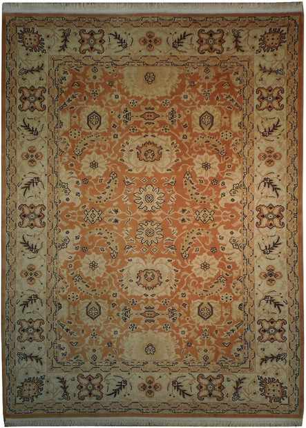 9 x 12 Geometric Transitional Chobi Ghazni All Over Design Rug
