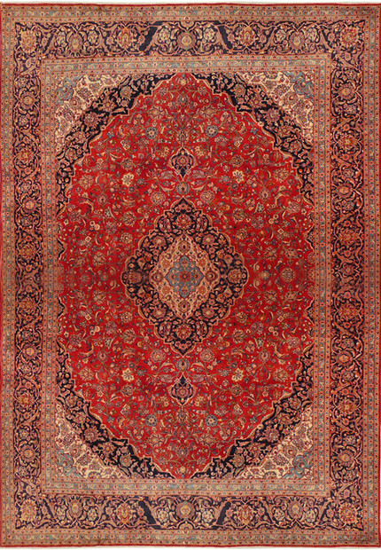 10 x 16 Persian Kashan Rug