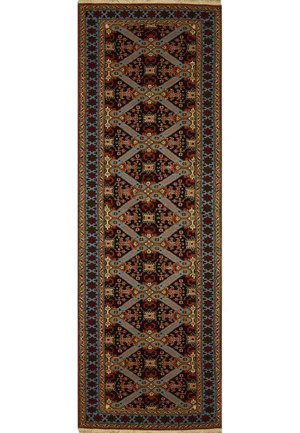 2'5 x 9' Persian Meshkin Runner | All-Over Design