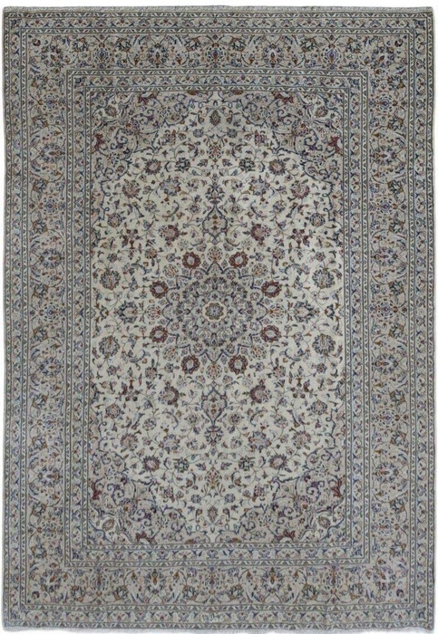 8 x 12 Persian Kashan Rug signed by weaver