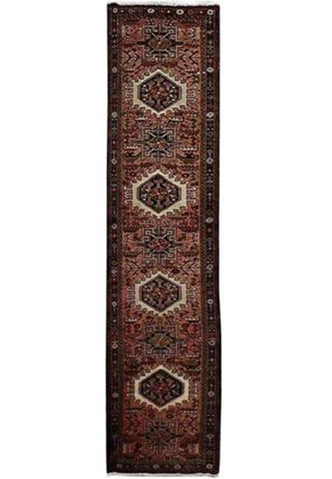 2'3 x 9'4 Persian Heriz Runner Rug