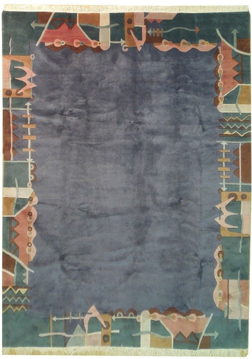 8'4" x 11'2" Authentic Handmade Modern Tibet Rug