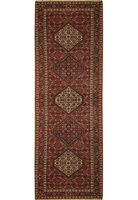2'7 x 10 Persian Bijar Runner Rug
