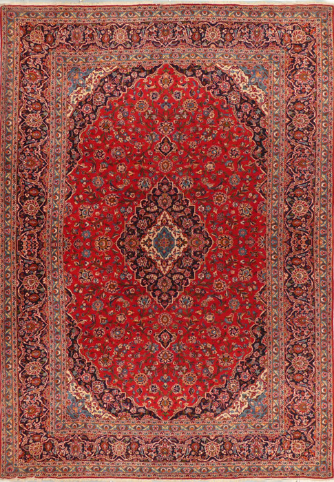 10 x 13'8" Persian Kashan Rug