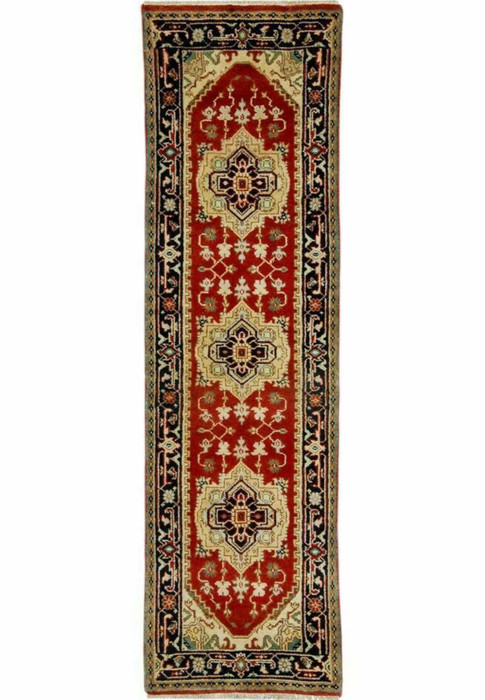 3 x 10 Caucasian Design Geometric Serapi Runner