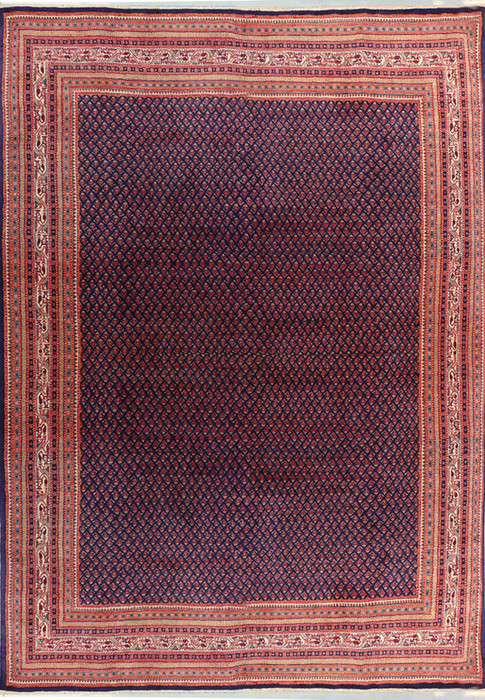 9 x 12'2" Persian Arak Rug - Full View