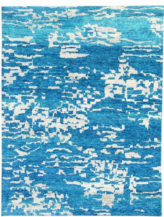 8' x 10' Rug Soft Glow Lustrous like Silk Hand Woven Modern Authentic Design Rug