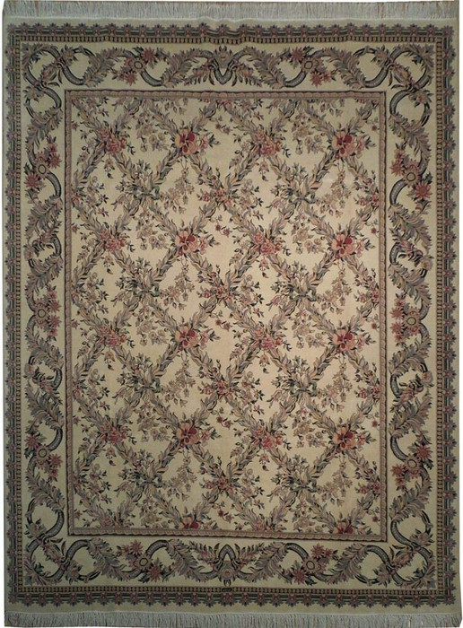 8 x 10 Oriental English Garden Design Rug
