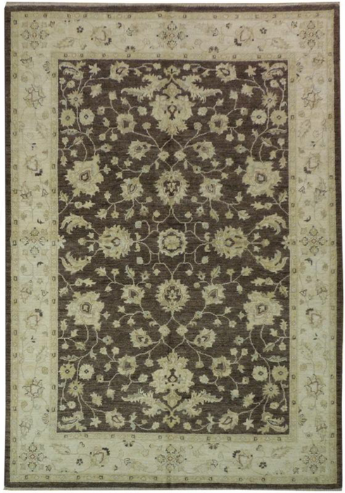 6 x 9 Transitional Oriental Chobi Peshawar Rug