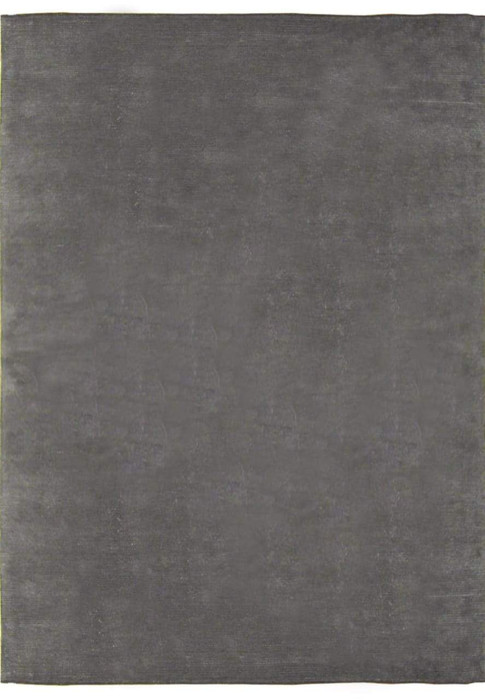 8 x 10 Modern Charcoal Colored Wool and Silk Rug