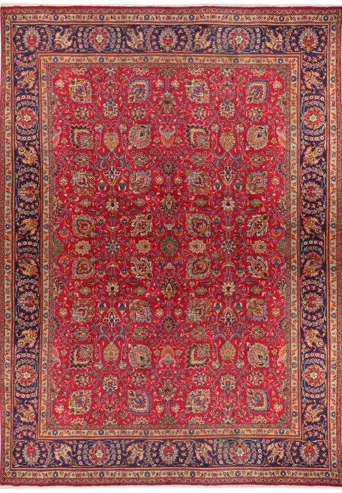 10 x 13 Persian Tabriz Rug Allover Design