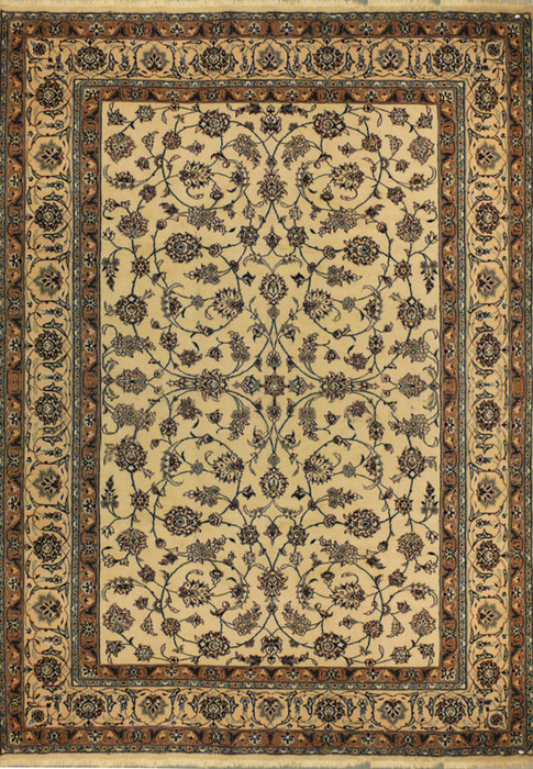 8'2 x 11' Persian Nain Rug All-Over Design Beige