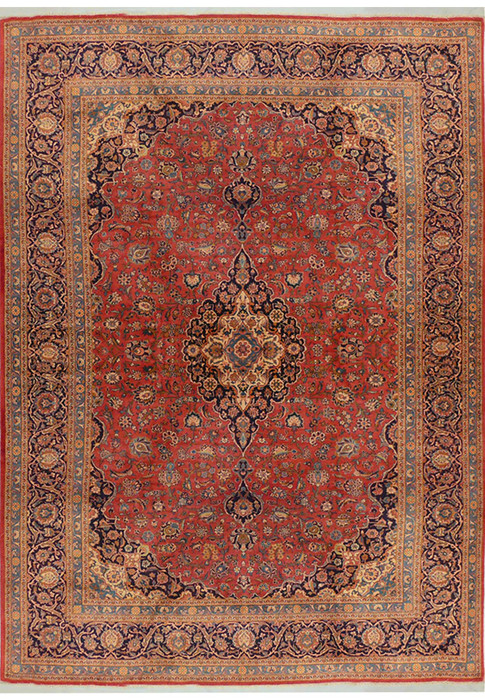 10 x 14 Persian Kashan Rug 4