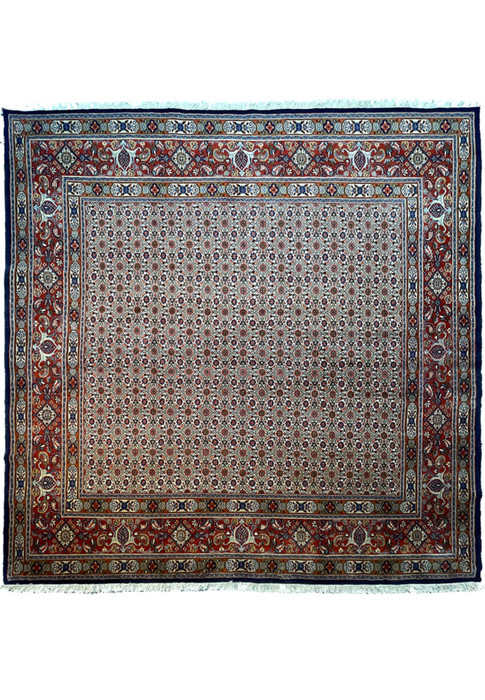 6'6" x 6'6" Persian Moud Square All Over Design Rug