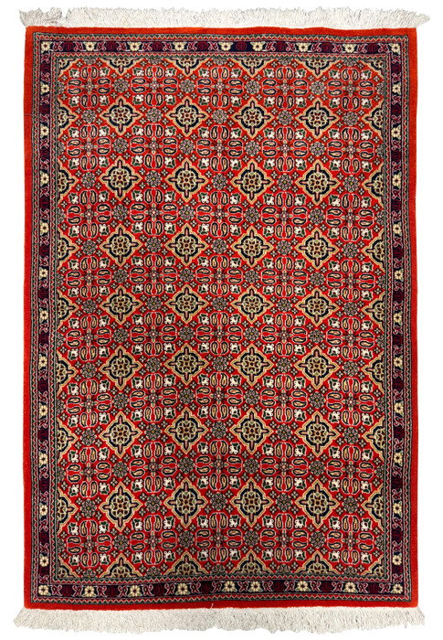 3x4 Persian Qum Kork Rug full view