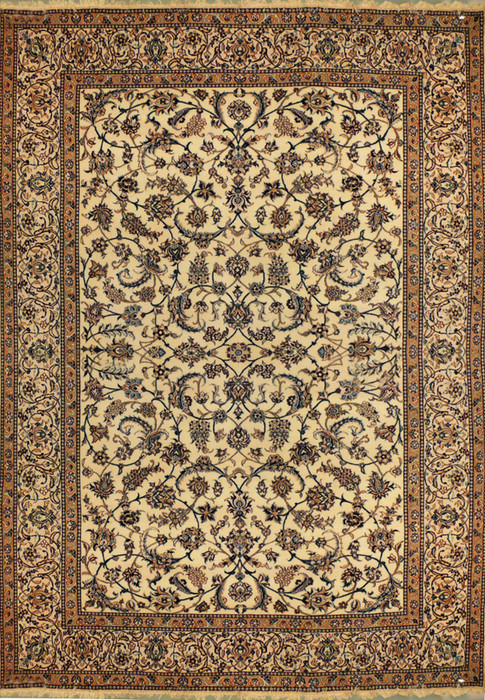 8'1" x 11'5 Persian Nain 9 LAA Rug Wool & Silk