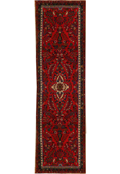 2'7 x 10'3 Persian Hamedan Runner Rug