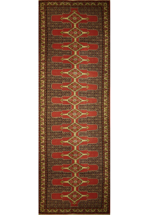 3x12 Persian Senneh Runner Rug
