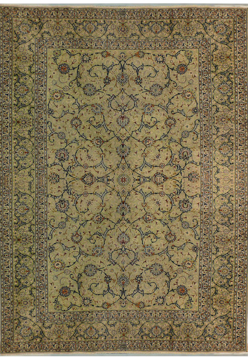 8'8" x 12'1" Persian Kashan Rug