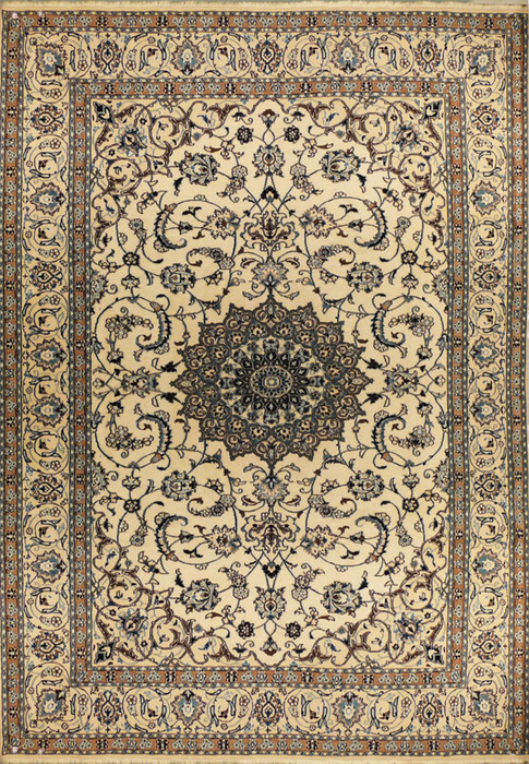 8'2" x 11'3" Persian Nain Rug 1