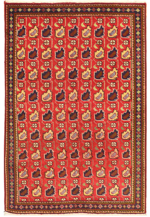 3x5 Persian Tabriz rug with all-over design and intricate floral pattern