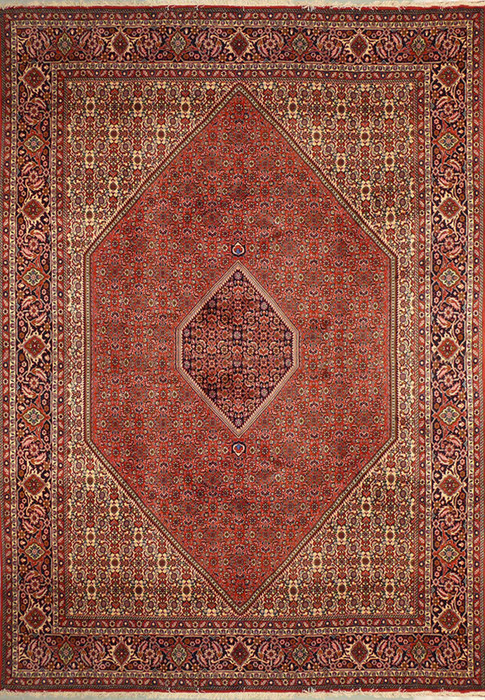 Persian Bijar Rug - 8'2 x 11'5, also know as Iron Rug
