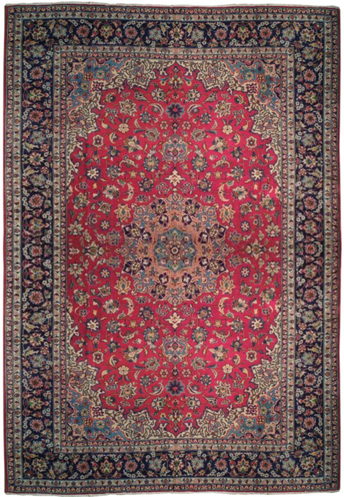 Image of a 10x16 Persian Najafabad rug, featuring intricate floral motifs and a vibrant color palette.
