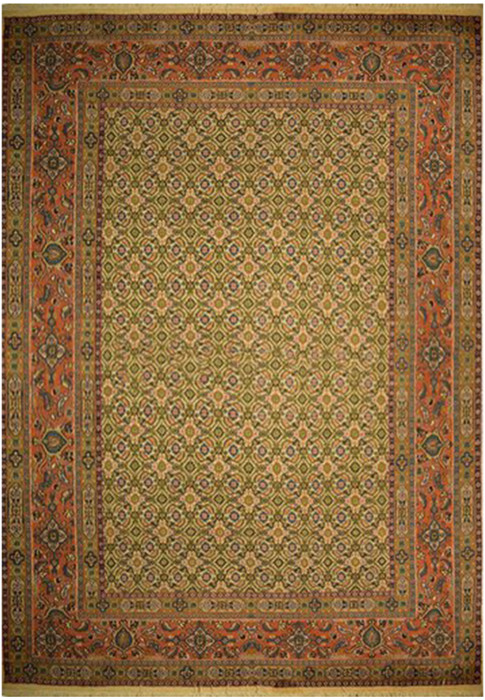 4'9 x 8'4 Persian Moud Rug All Over Design