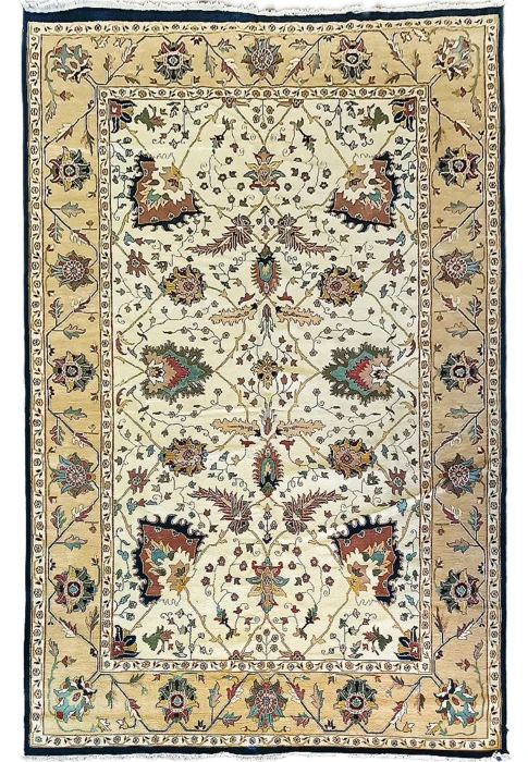 11'8" x 18'7" Oriental Agra Rug | Ivory Allover Floral Palace Size | Brand New
