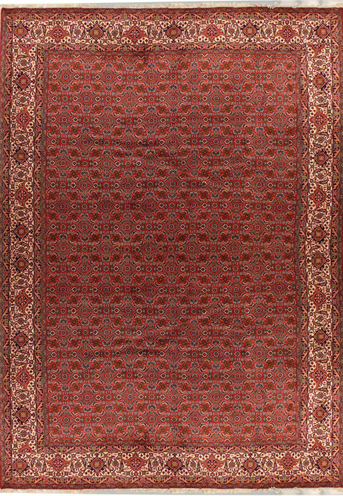 6'7" x 9'8" Persian Bijar Rug All Over Design