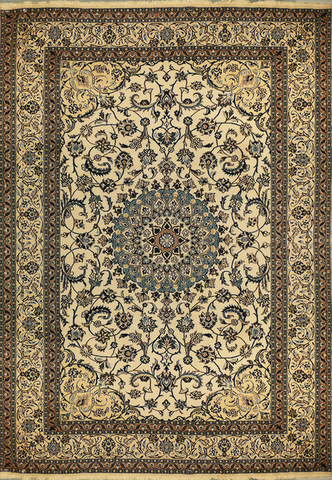 8 x 11'4" Persian Nain Rug 1