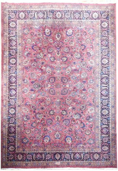 12 x 17 Persian Sarough Rug | signed by master weaver