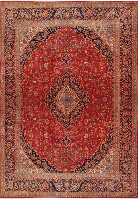 10 x 16 Persian Kashan Rug
