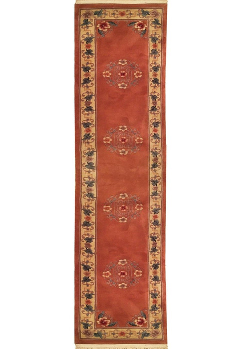 2'3 x 11 Floral Oriental Beijing Runner Rug