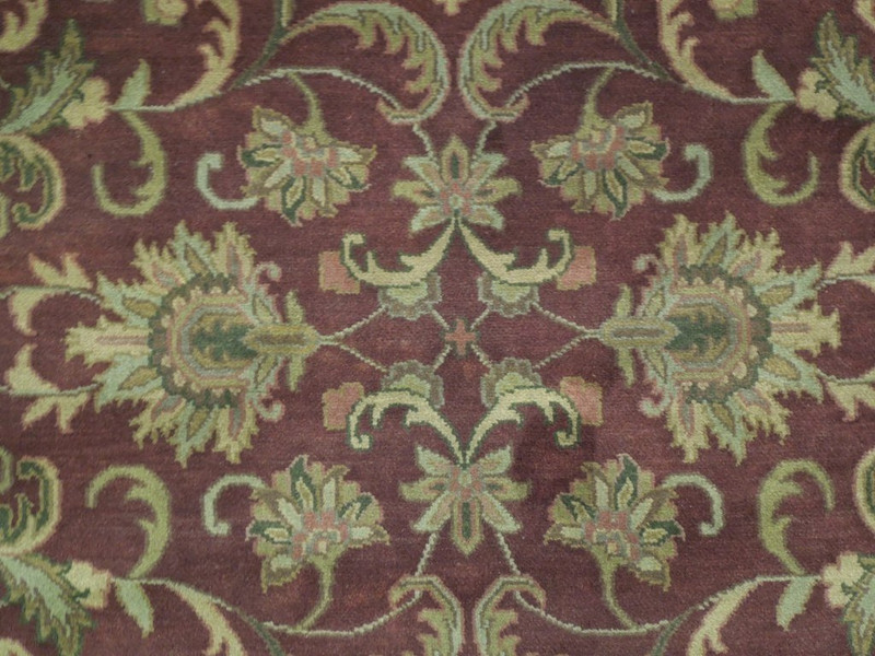 Harooni Rugs - Exotic 8x8 Authentic Handmade Round Agra Rug - India