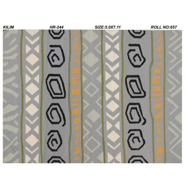 5 x 8 Authentic Handmade Flat Weave Kilim Rug 1