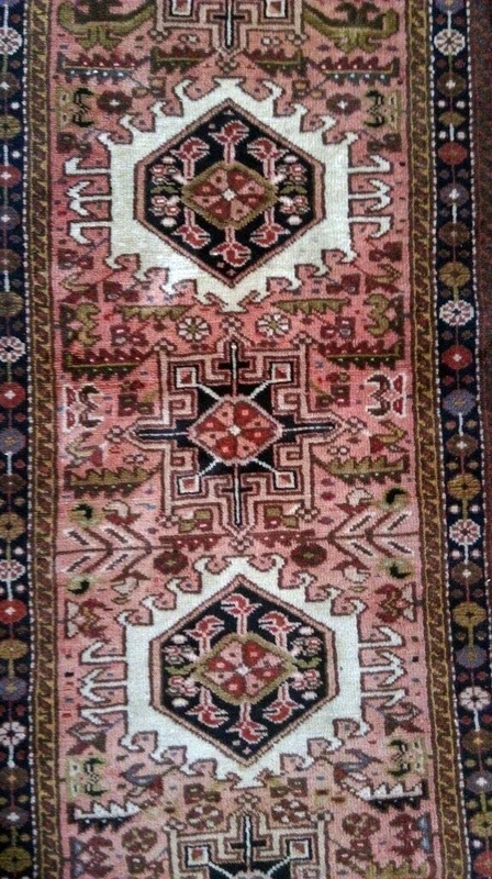 2'3 x 9'4 Persian Heriz Runner Rug